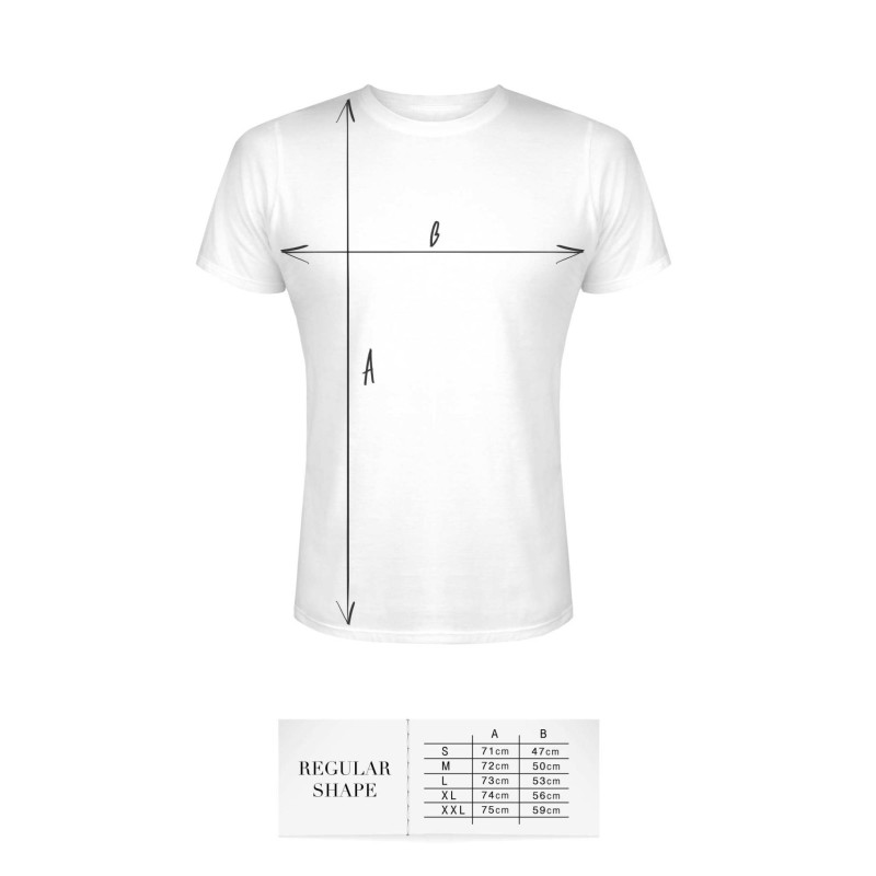 T-shirt men white S regular